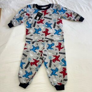 George NWT flannel cotton dinosaur pyjamas toddler size 2 years old